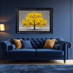 Yellow Cherry Tree - Framed Wall Art for Living Rooms - Image 4