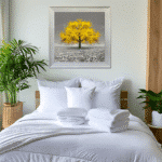 Yellow Cherry Tree - Framed Wall Art for Living Rooms - Image 2