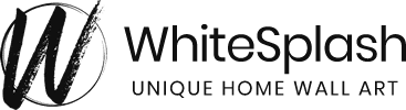 White Splash wall art