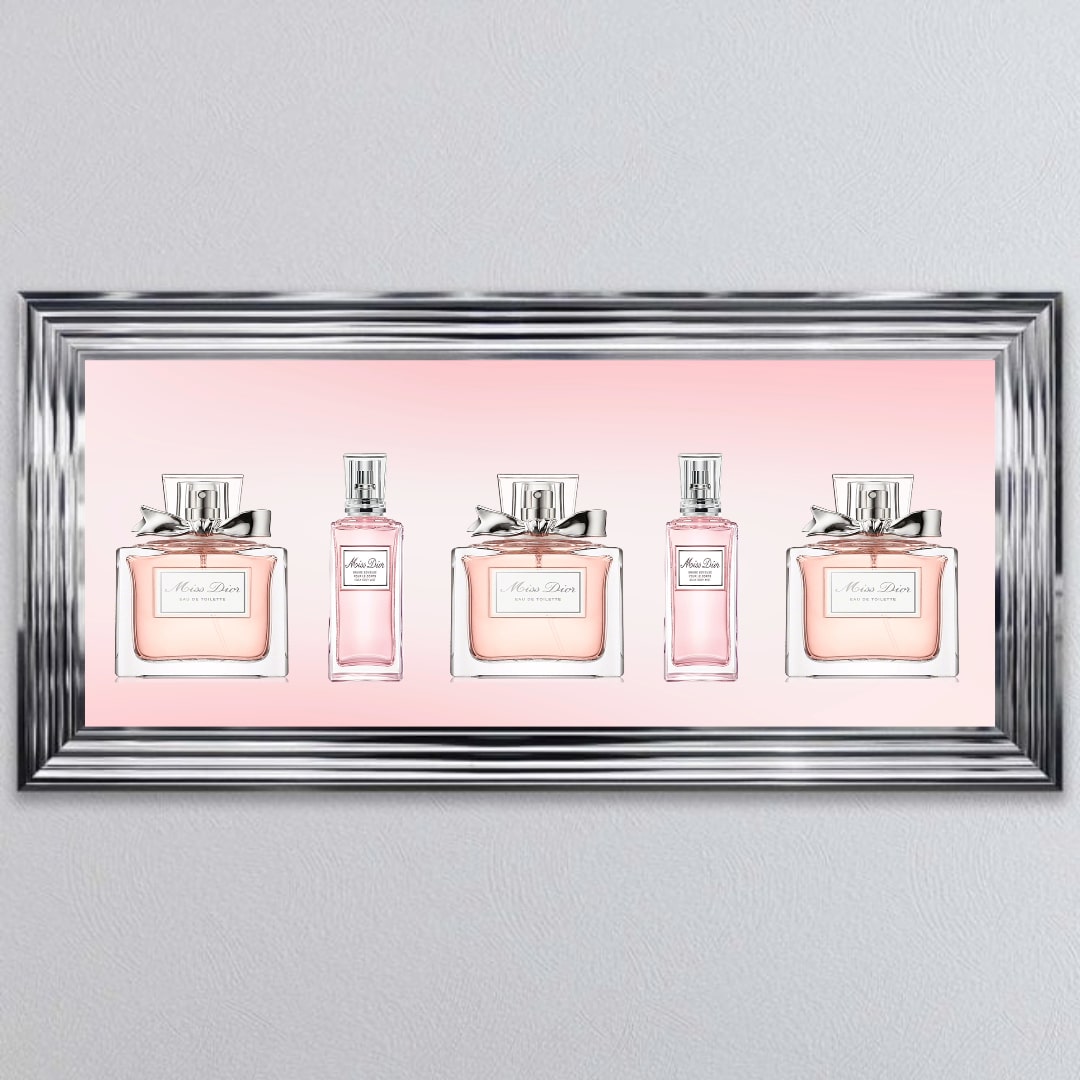 Untitled - 2023-09-26T082503.560 Miss Dior Perfume Bottles - Framed wall art