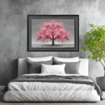 Pink Cherry Tree - Framed Wall Art for Living Rooms - Image 4
