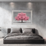 Pink Cherry Tree - Framed Wall Art for Living Rooms - Image 3