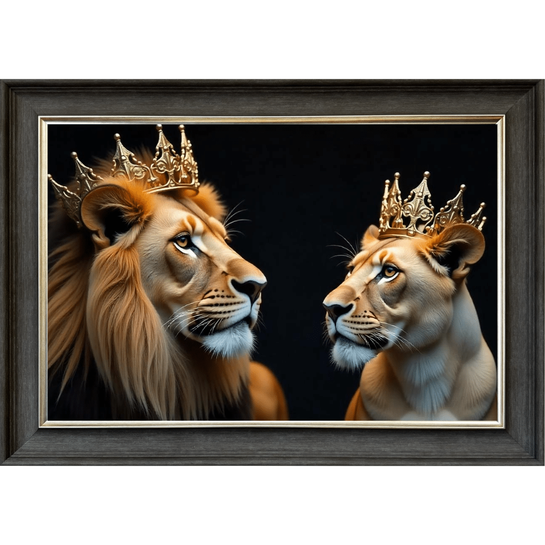 Untitled - 2025-05-16T123641.911 Lion King & Queen - Framed Picture