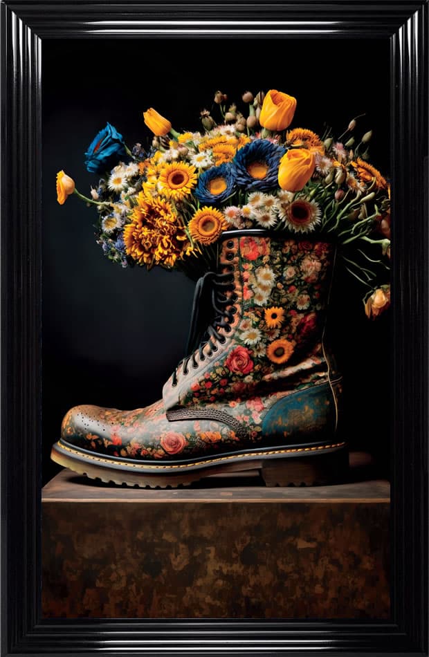Doc Martin Floral Wall Art