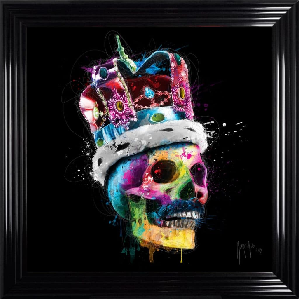 Freddie Mercury Skull - Framed Wall Art by Patrice Murciano