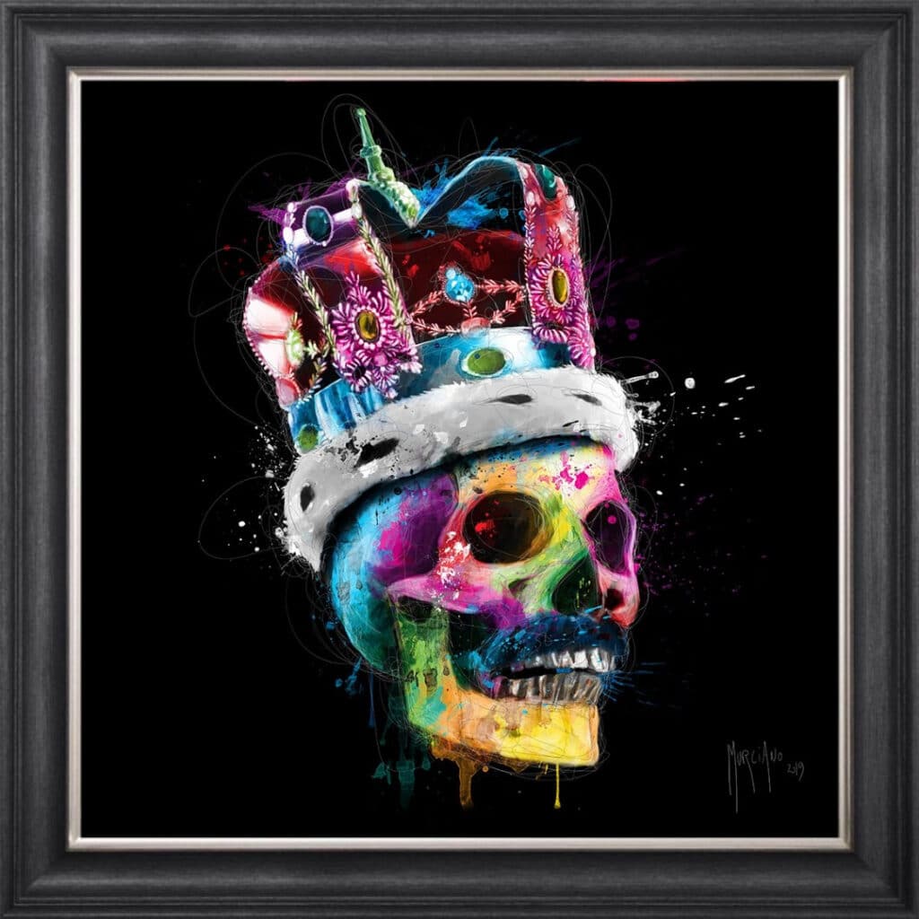 Freddie Mercury Skull - Framed Wall Art by Patrice Murciano
