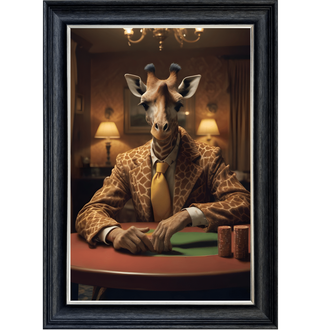 Untitled - 2024-07-27T170836.545 Casino Giraffe - Framed Animal Wall Art