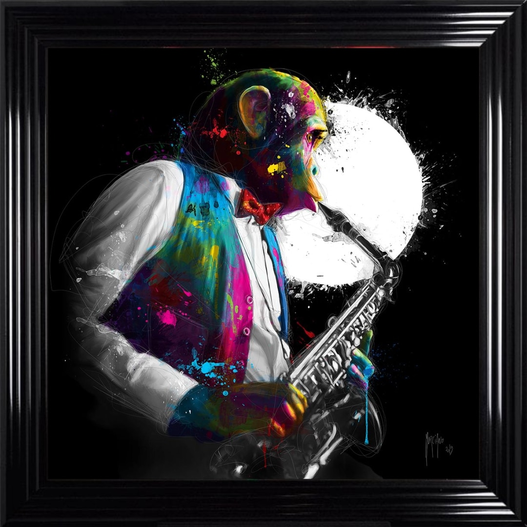 Untitled - 2023-10-15T194907.121 Fly Me To The Moon - Framed Wall Art by Patrice Murciano