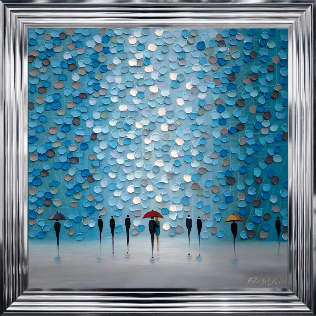Tiny Umbrellas - Framed Wall Art