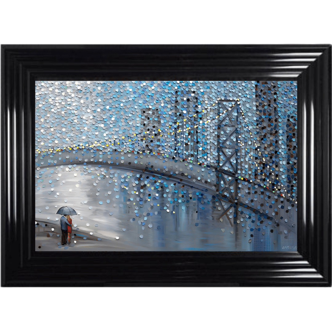 Untitled (23) Rainy Date with the Bridge - Framed Wall Art