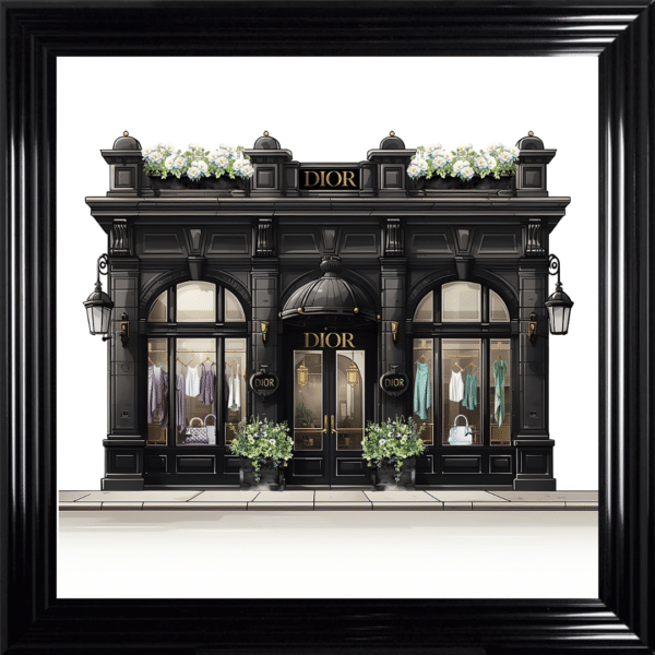 Black Dior Wall Art