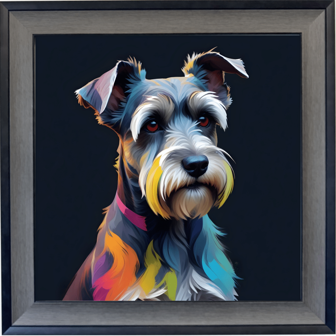 Untitled (5) Schnauzer - Framed Wall Art
