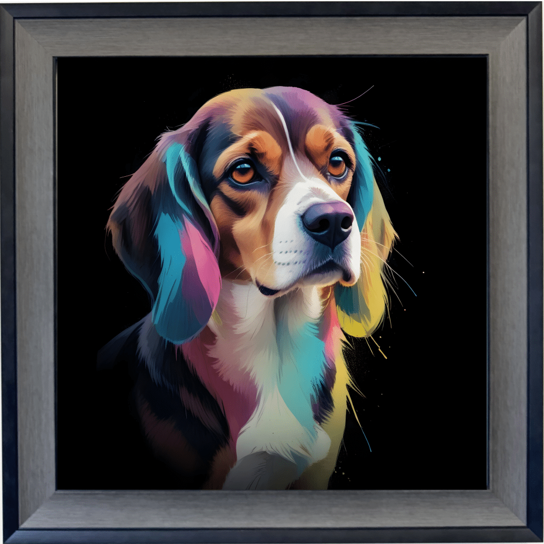 Untitled (92) Beagle - Framed Wall Art