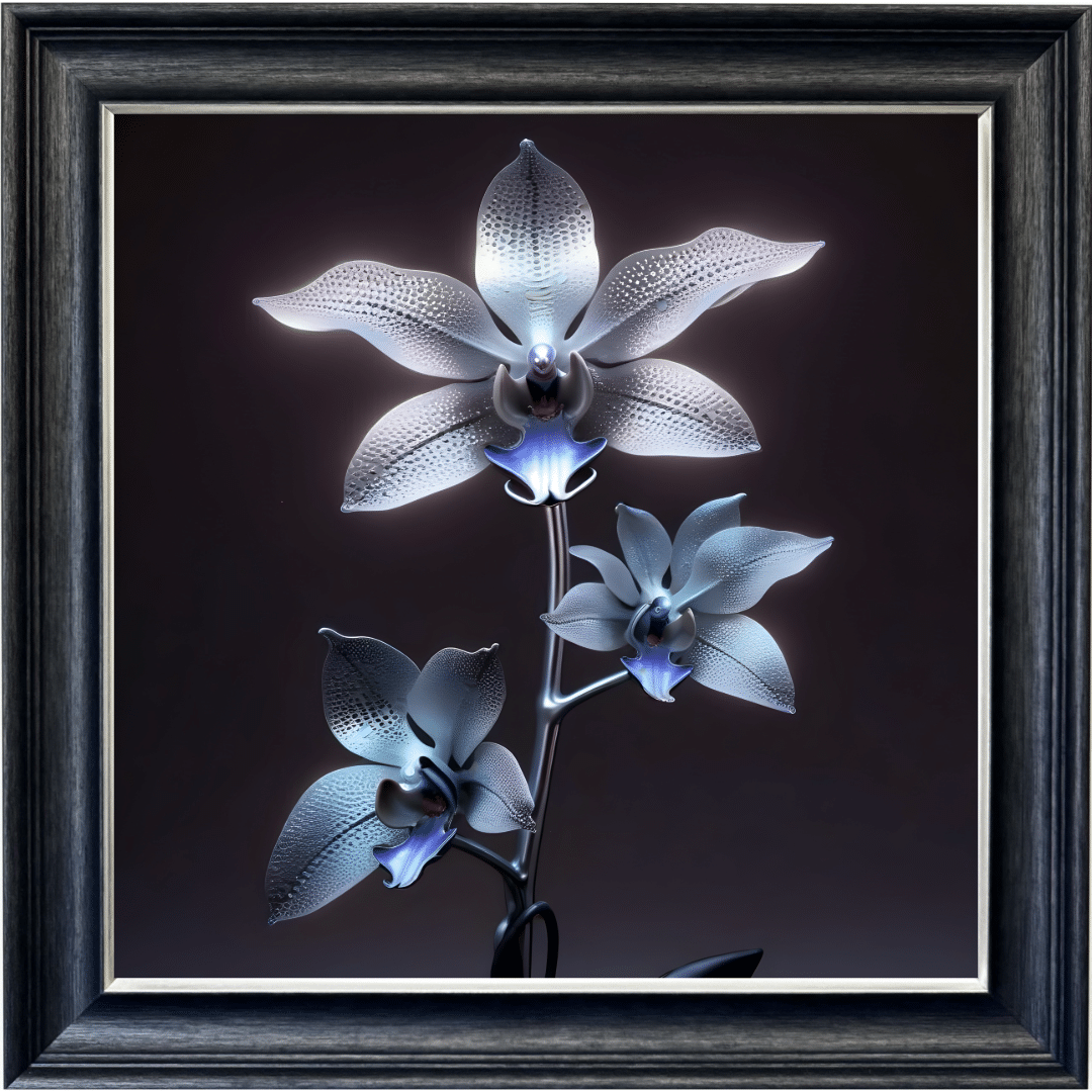 Untitled - 2024-09-27T143158.235 Metal Orchids - Framed Wall Art