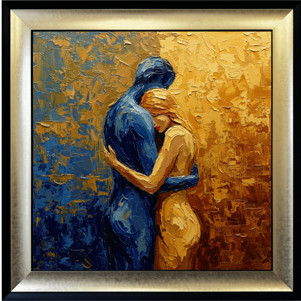 The Hug - Abstract Framed Wall Art