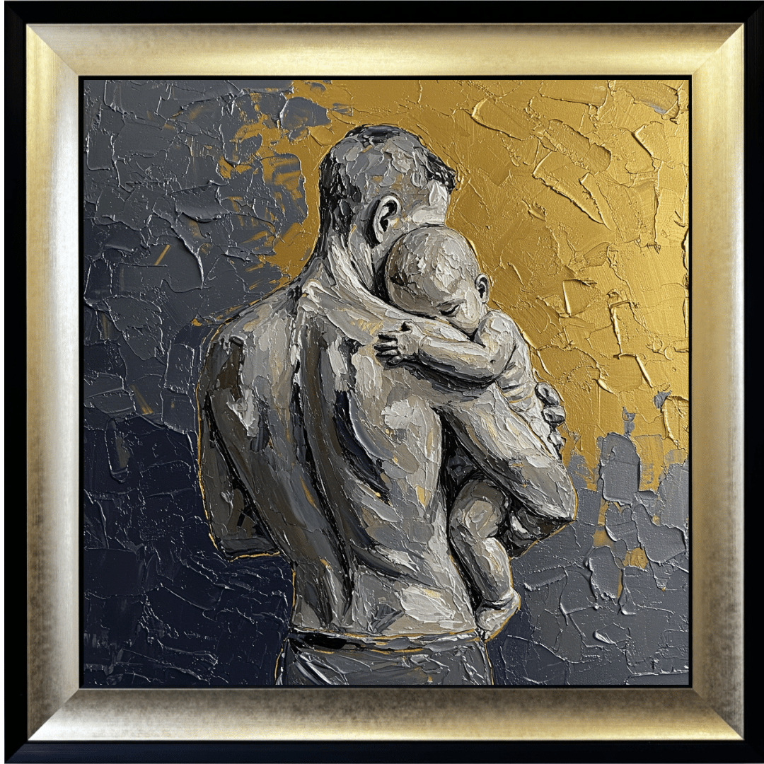 Untitled - 2025-05-26T164549.820 Fathers Love - Abstract Framed Wall Art