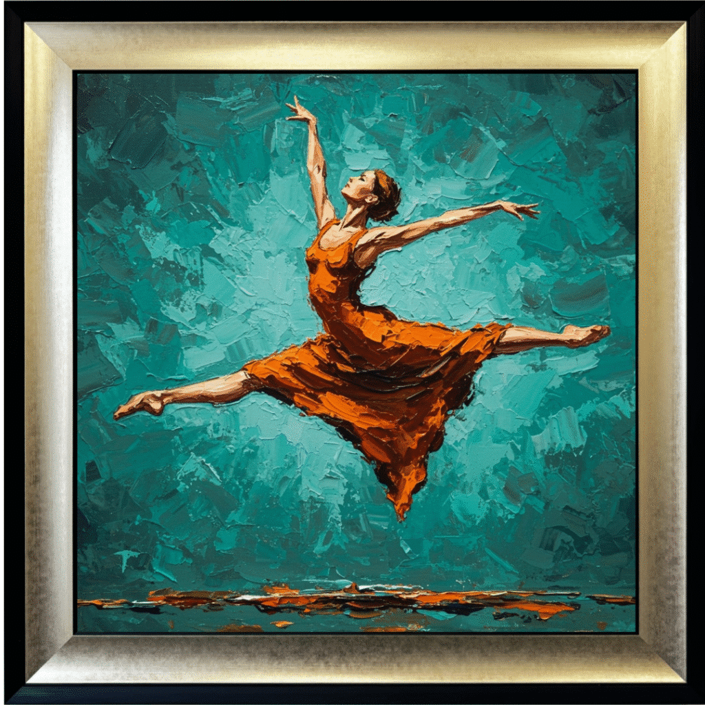 The Jump - Abstract Framed Wall Art
