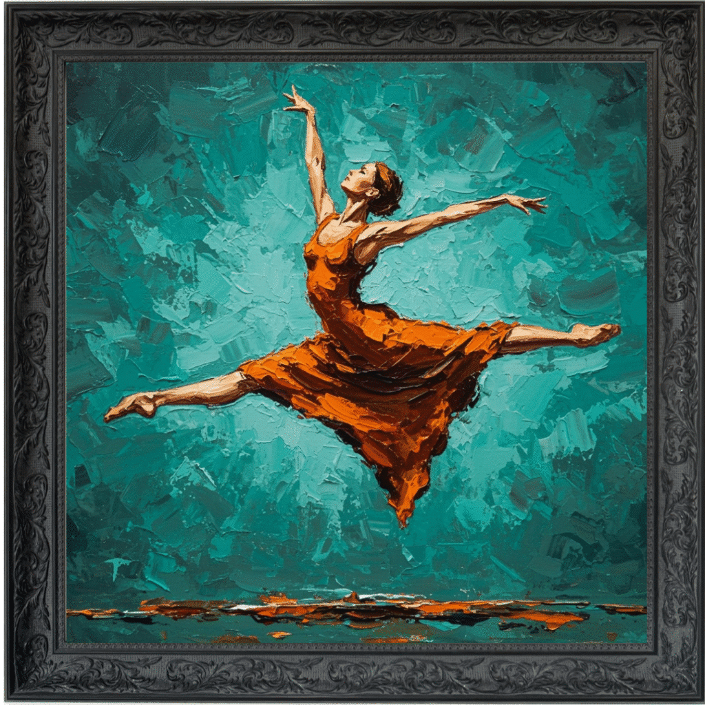 The Jump - Abstract Framed Wall Art