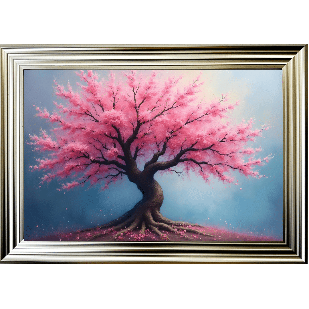 Untitled - 2025-06-13T131334.453 Tree of Pink - Framed Wall Art