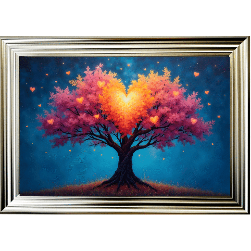Tree of Hearts - Framed Wall Art