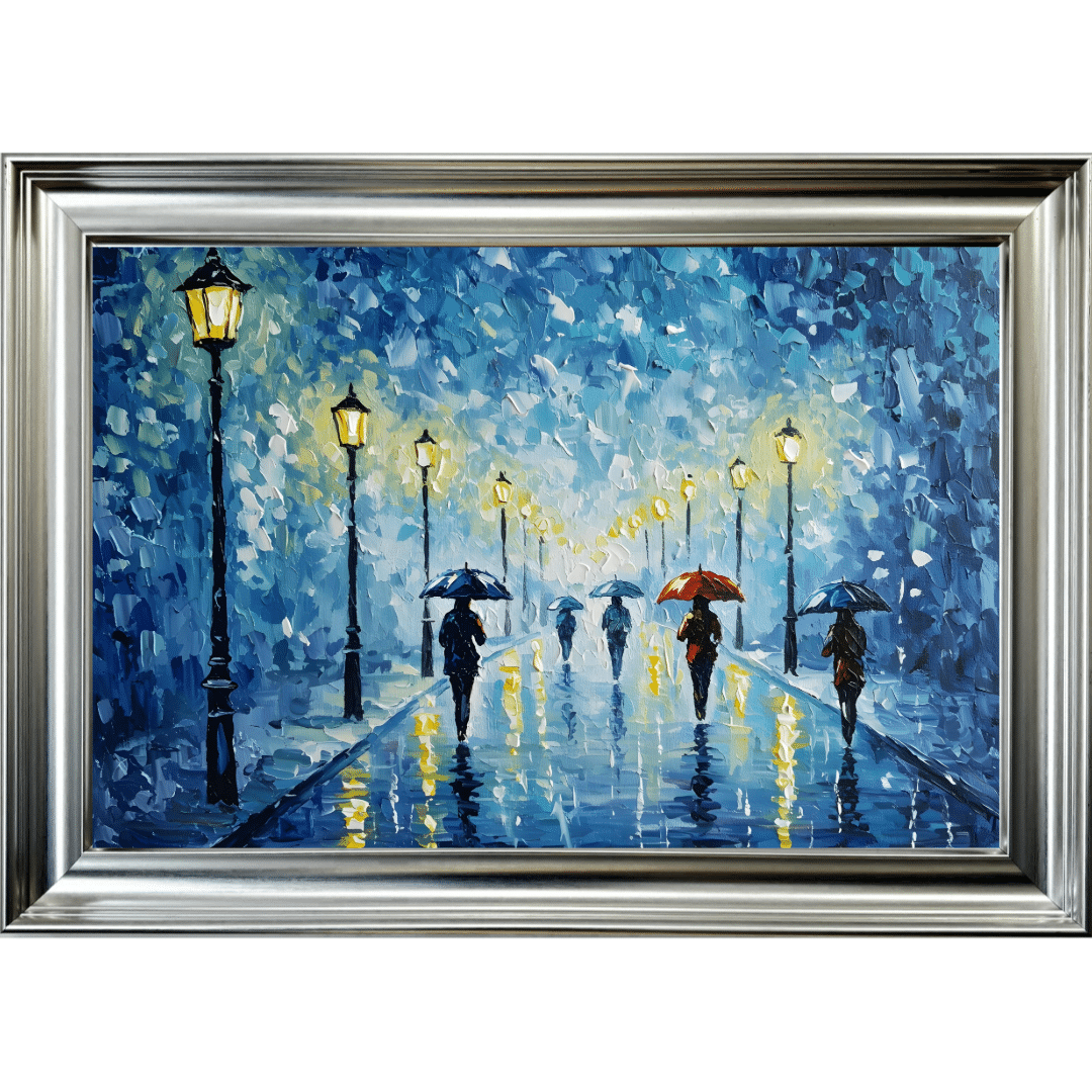 Untitled - 2025-07-08T092843.853 Evening Rain - Framed Wall Art