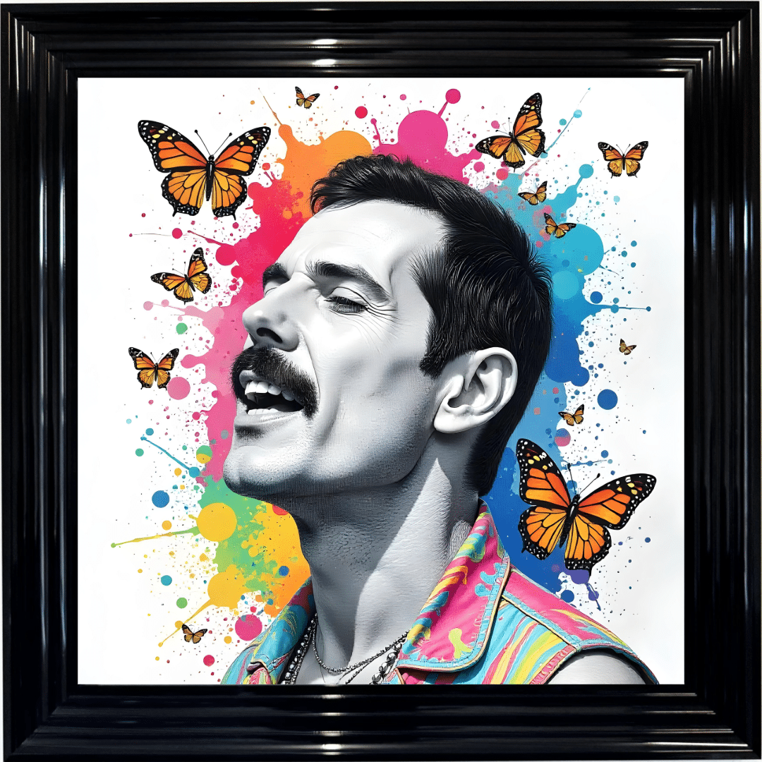 Untitled - 2025-10-06T141831.892 Freddie Mercury - Colour Splash Wall Art