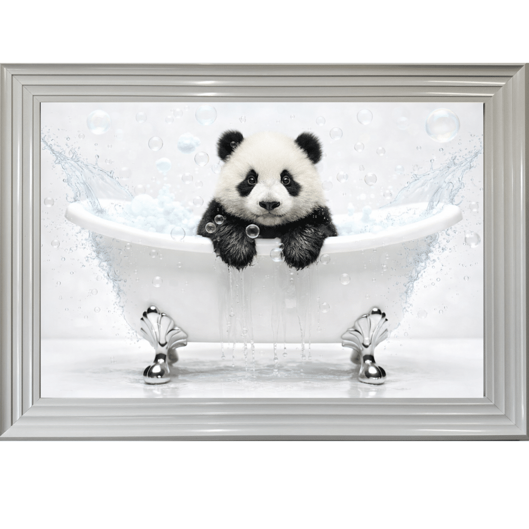 Untitled - 2026-04-12T074708.890 Baby Panda in the Bath - Framed Picture