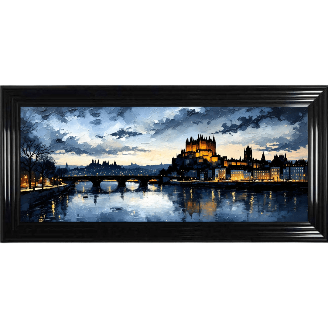 Untitled (61) City Castle - Framed Abstract Wall Art