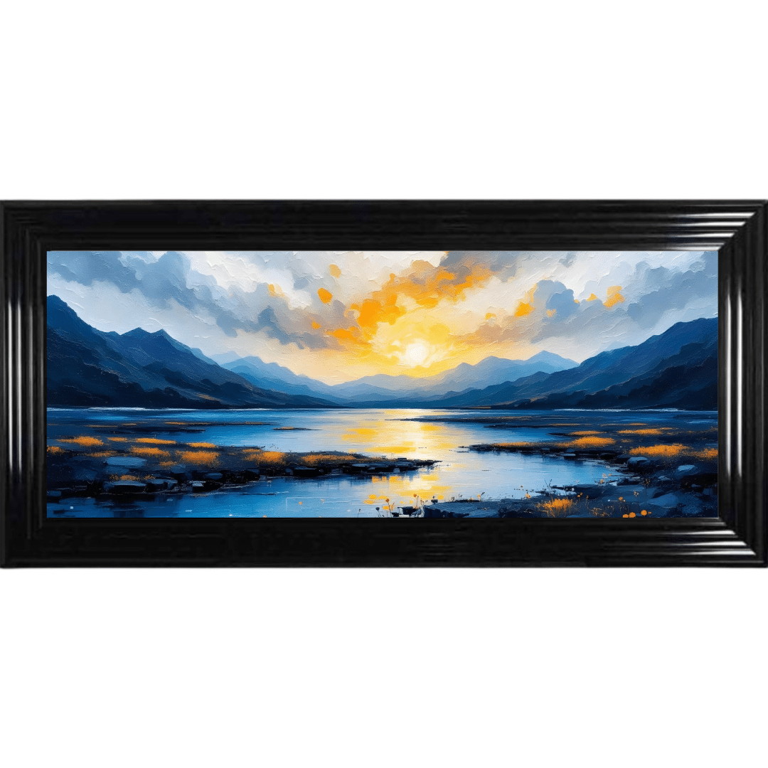 Untitled (99) The Lakes - Framed Abstract Wall Art