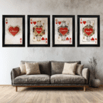 Queen of Hearts - Personalised Framed Playing Card Wall Art - Image 2