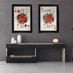 Queen of Hearts - Personalised Framed Playing Card Wall Art - Image 4