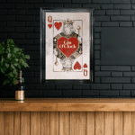 Queen of Hearts - Personalised Framed Playing Card Wall Art - Image 8
