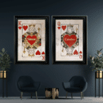 Queen of Hearts - Personalised Framed Playing Card Wall Art - Image 9