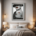 Beautiful and Powerful Tattooed Woman - Framed Wall Art - Image 8