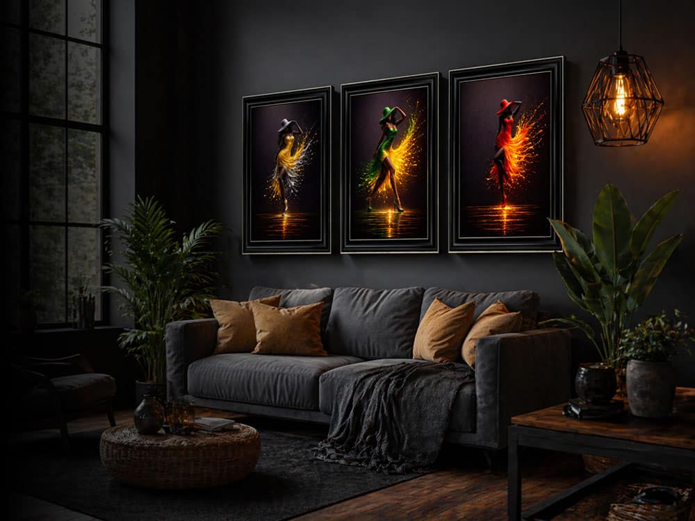 Luxury framed wall art for modern homes