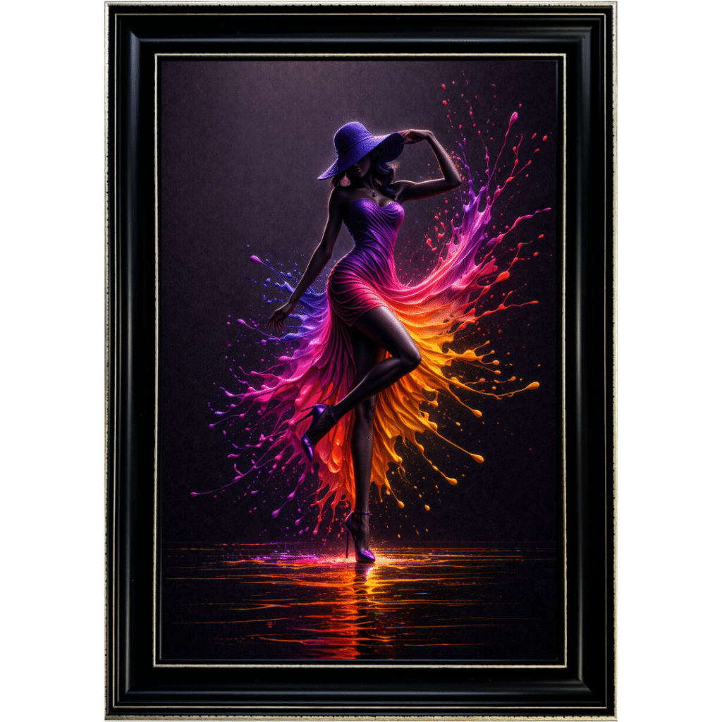 Radiance Prism Lady - Abstract Framed Wall Art