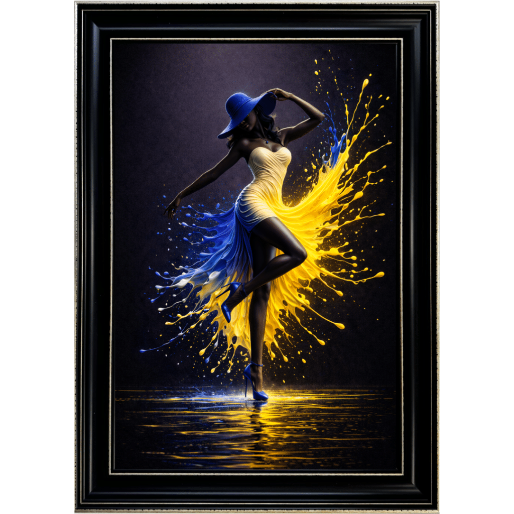 Skyflare Lady - Abstract Framed Wall Art