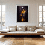 Radiance Prism Lady - Abstract Framed Wall Art - Image 4