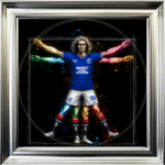 Glasgow Rangers Vitruvian Man - Framed Football Wall Art