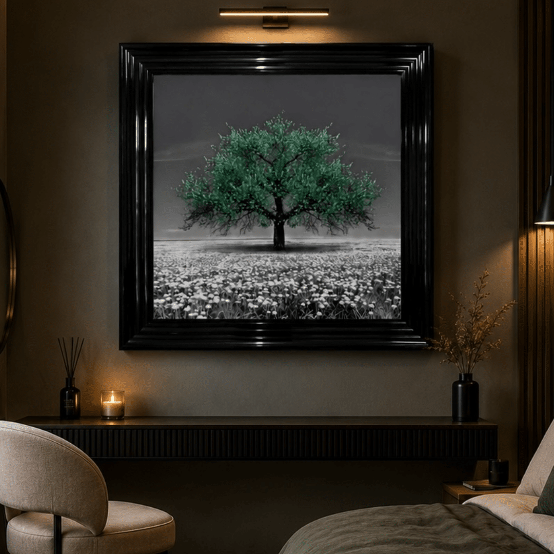 Untitled - August 15, 2026 at 14.34.39 - 2026-08-25T085735.582 Emerald Green Cherry Tree - Framed Wall Art for Living Rooms